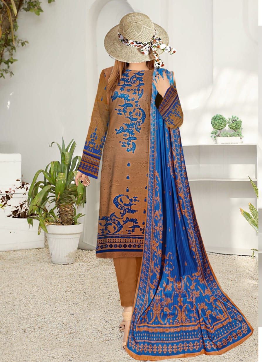 Safa Noor Digital Printed Lawn 3 Piece