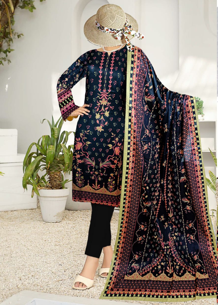 Safa Noor Digital Printed Lawn 3 Piece