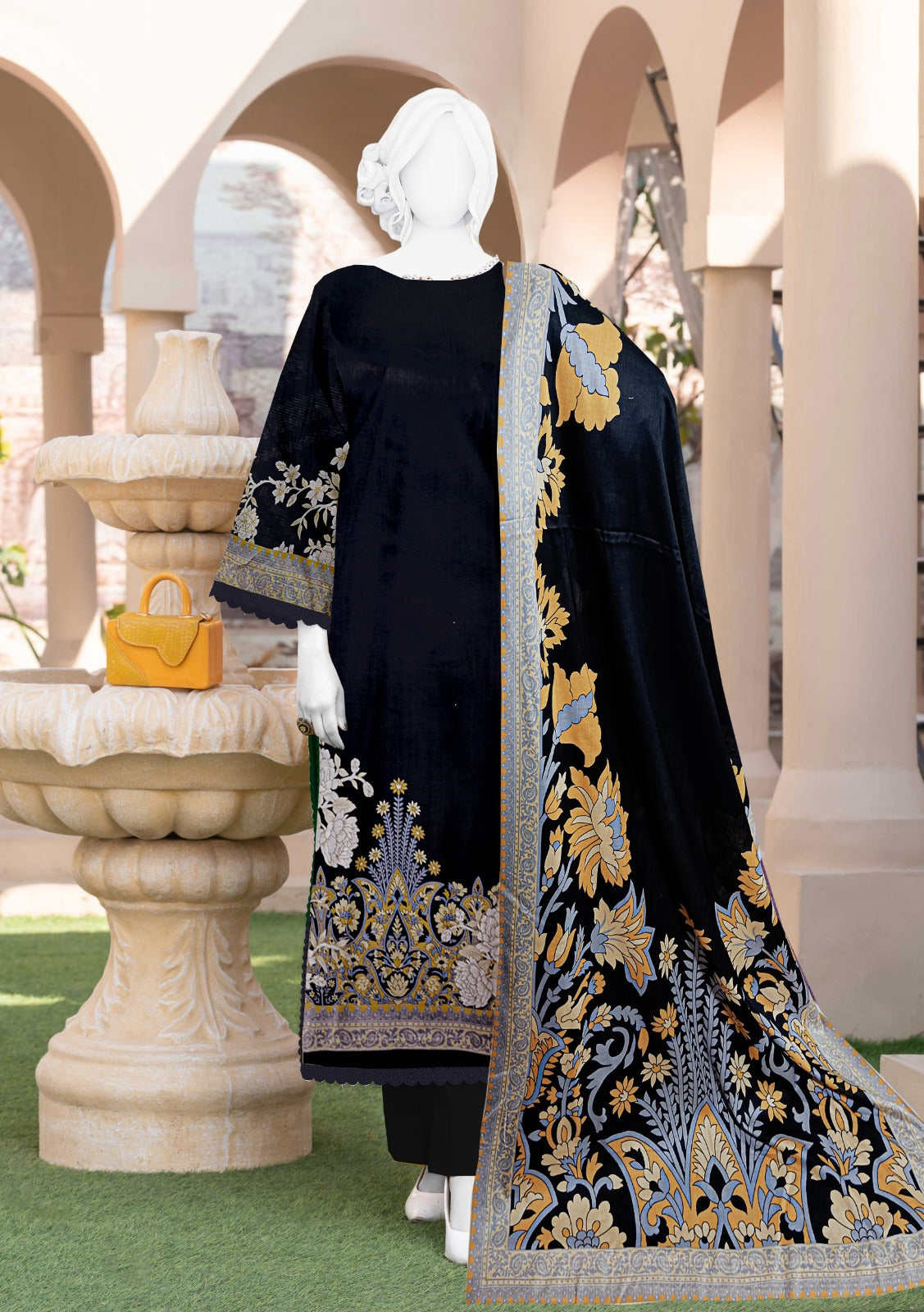 Safa Noor Digital Printed Lawn 3 Piece