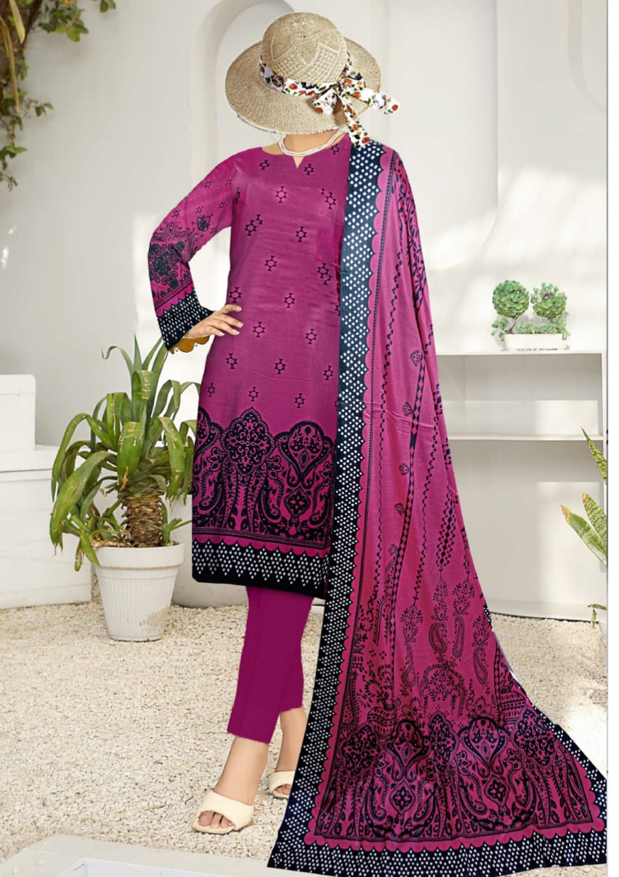 Safa Noor Digital Printed Lawn 3 Piece