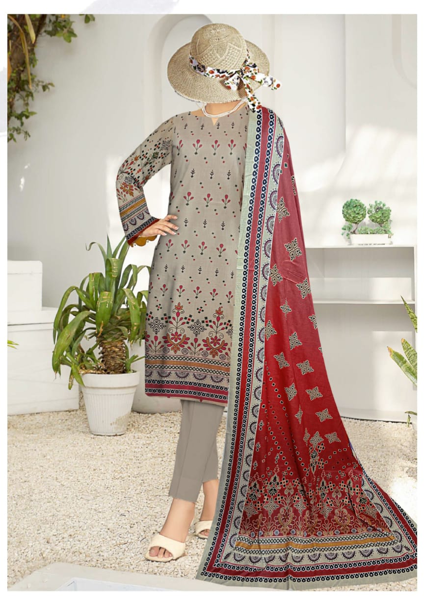 Safa Noor Digital Printed Lawn 3 Piece