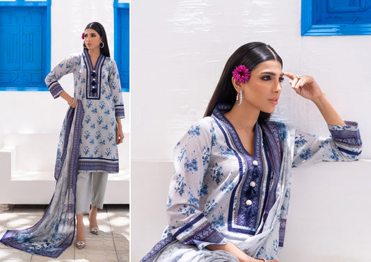 Digital Printed Lawn 3 Piece Vol 8