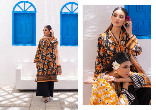 Digital Printed Lawn 3 Piece Vol 8