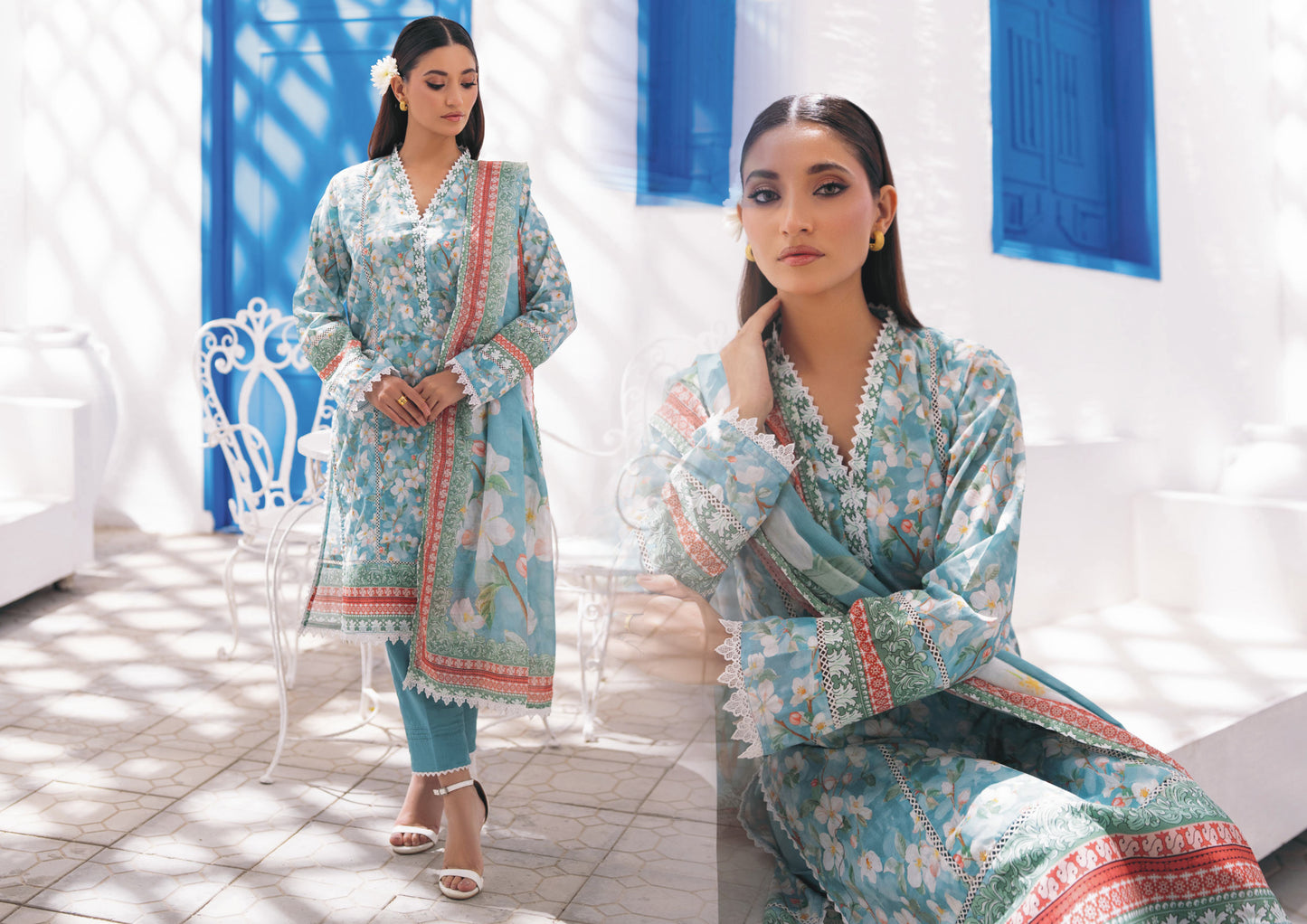 Digital Printed Lawn 3 Piece Vol 8