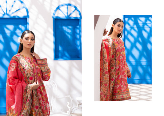 Digital Printed Lawn 3 Piece Vol 8