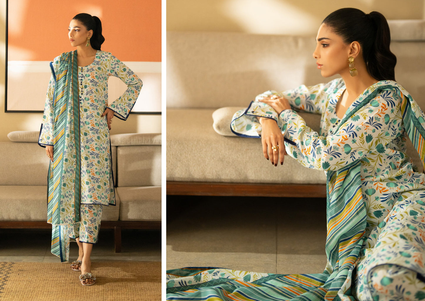 Digital Printed Lawn 3 Piece Separate Vol 5