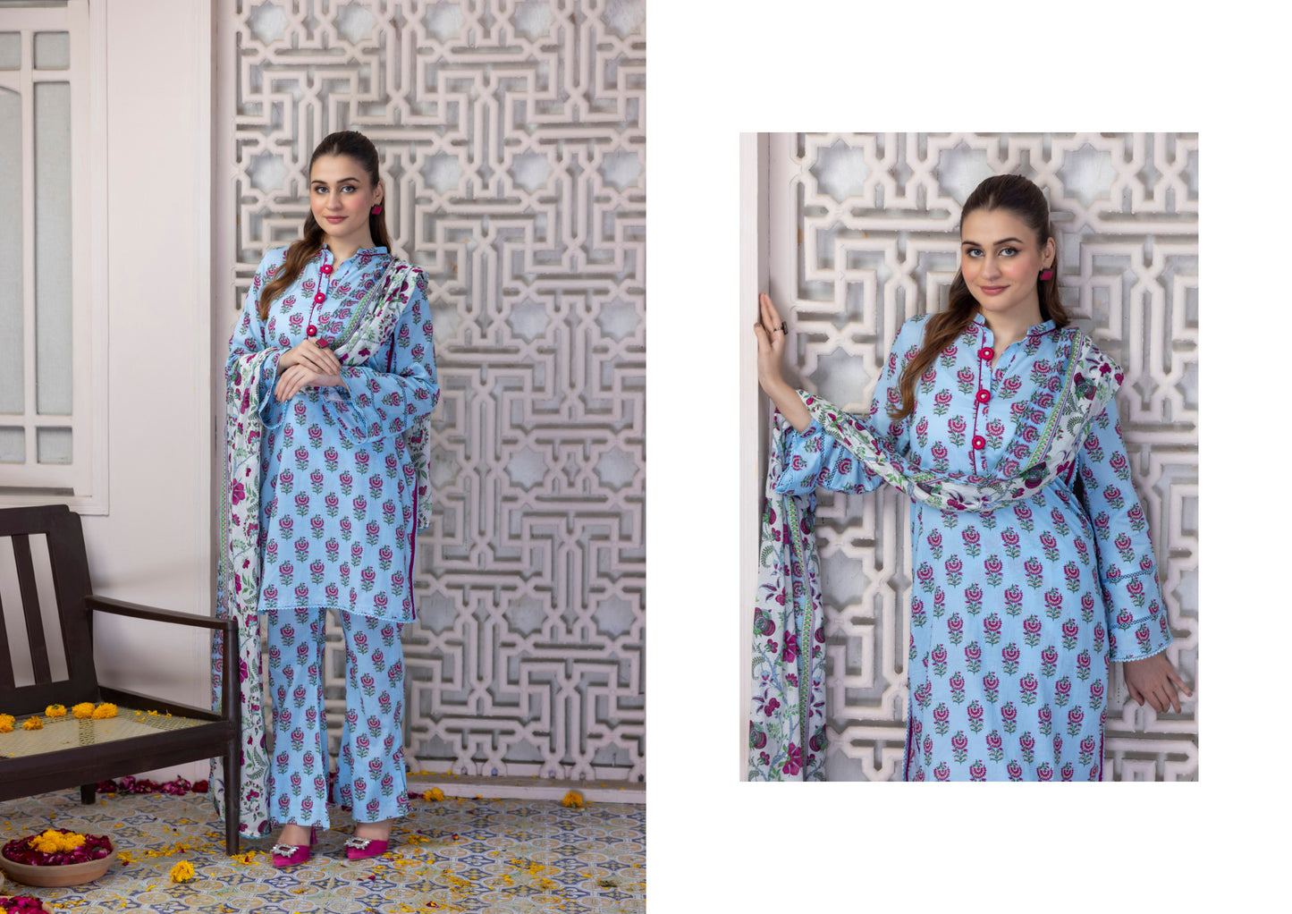Digital Printed Lawn 3 Piece Separate Vol 5