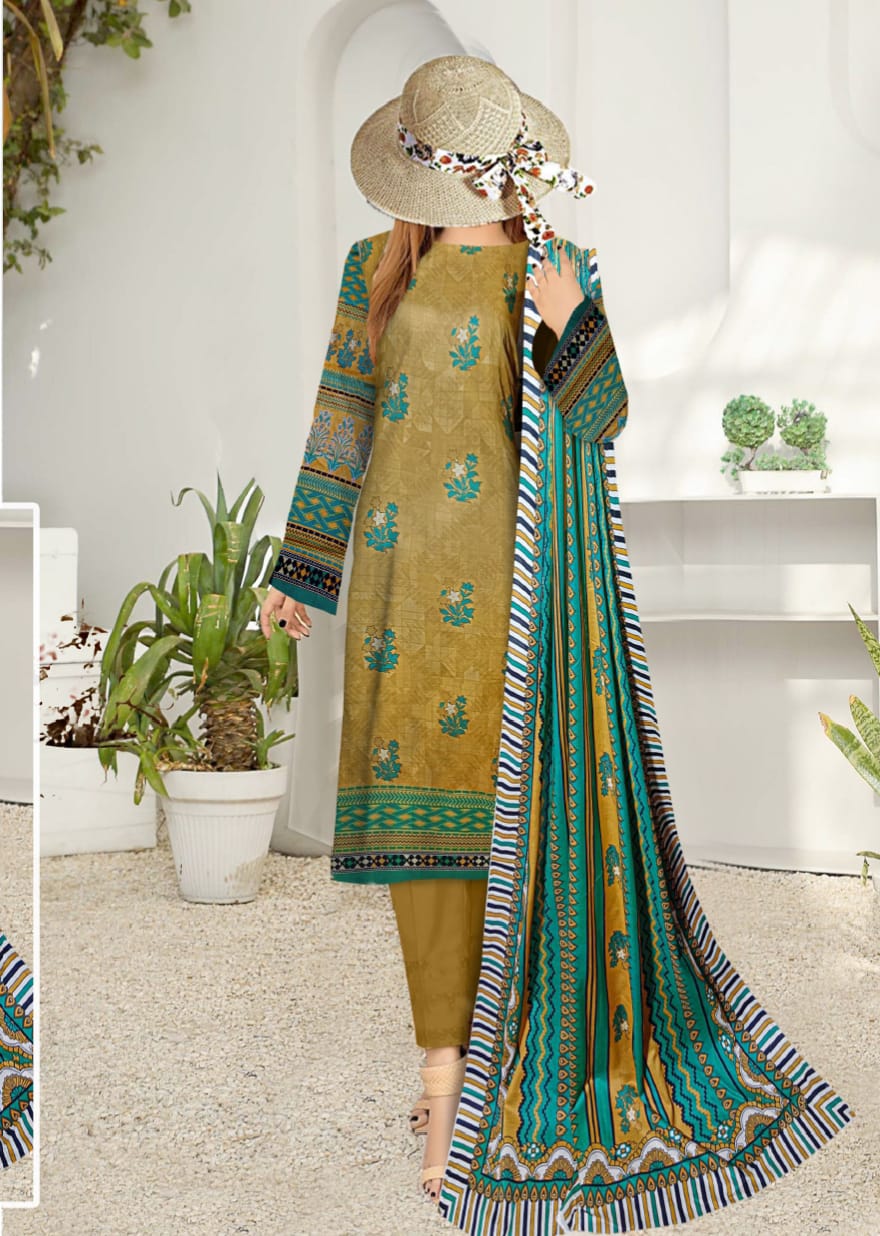Safa Noor Digital Printed Lawn 3 Piece
