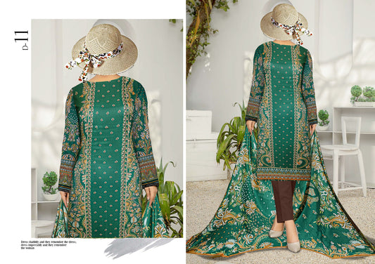 Safa Noor Digital Printed Lawn 3 Piece