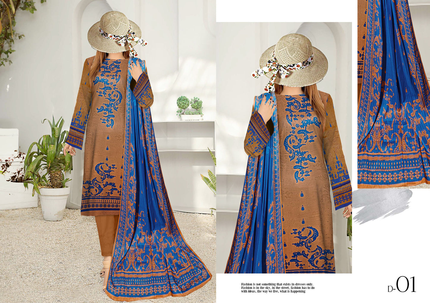 Safa Noor Digital Printed Lawn 3 Piece