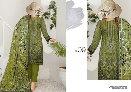 Safa Noor Digital Printed Lawn 3 Piece