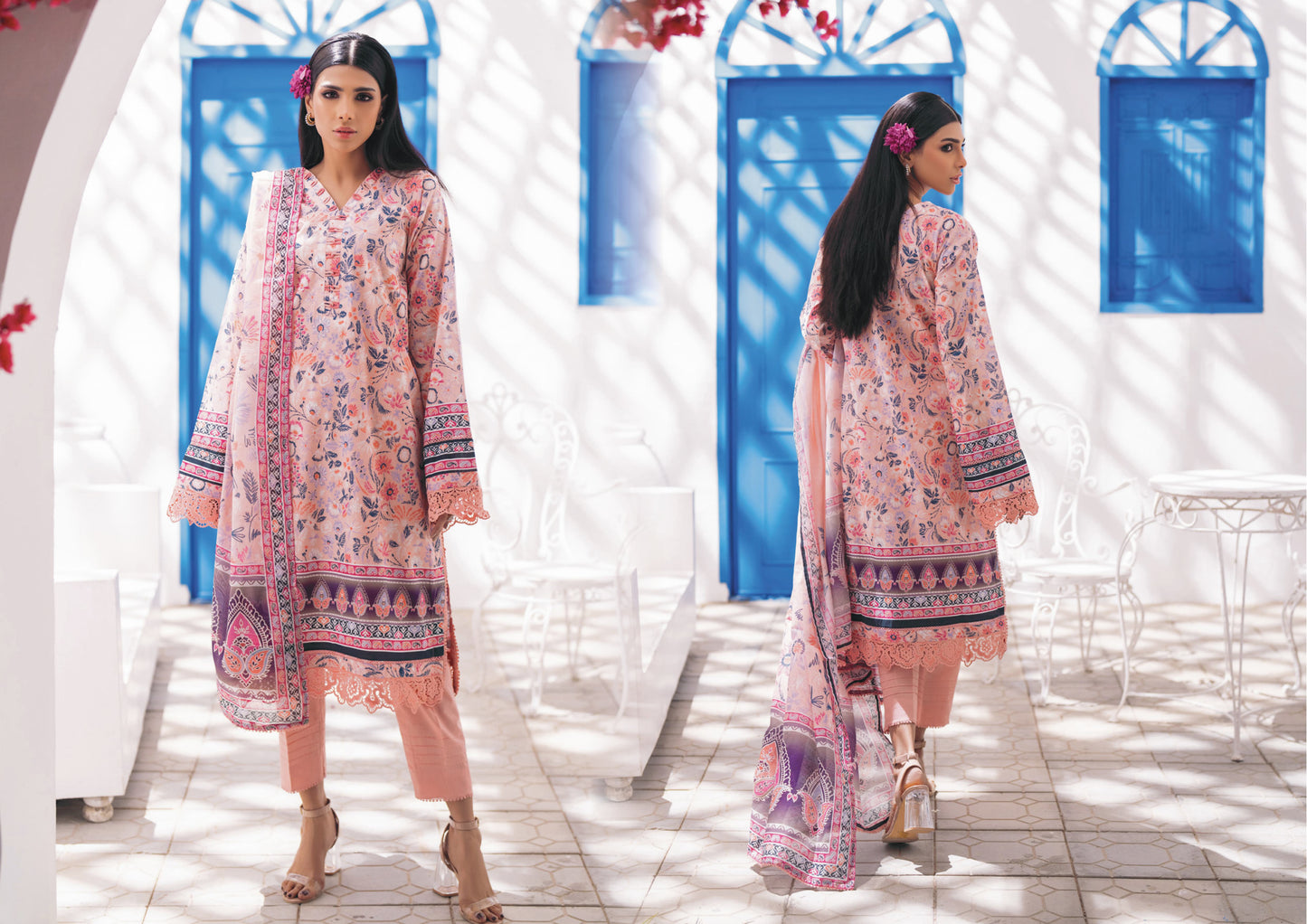 Digital Printed Lawn 3 Piece Vol 8