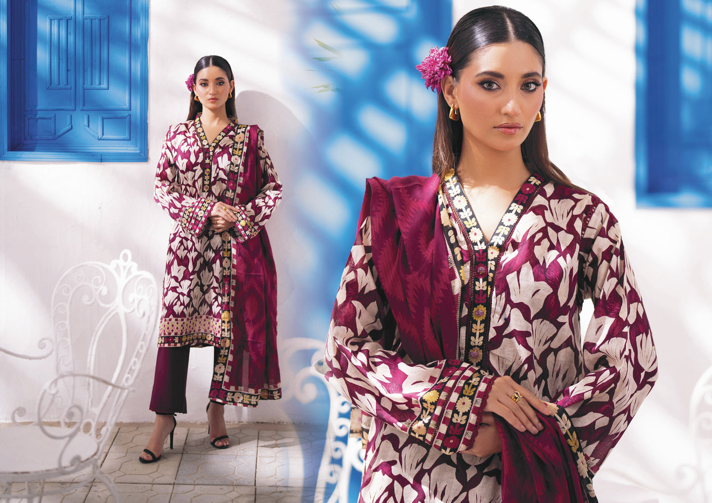 Digital Printed Lawn 3 Piece Vol 8