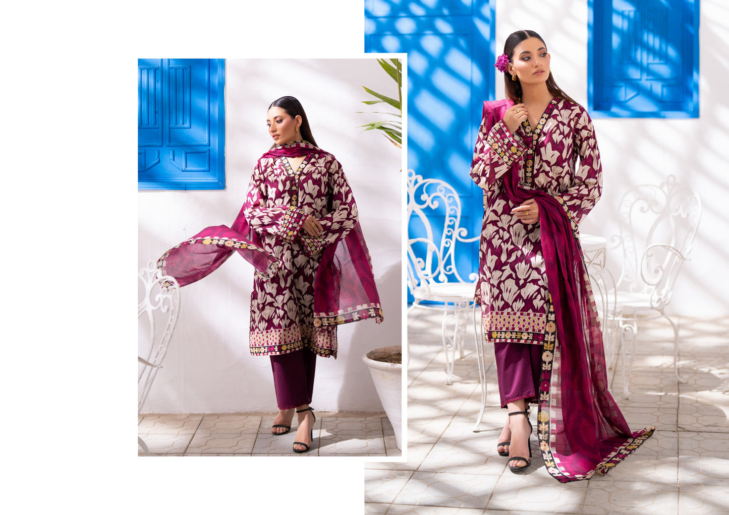 Digital Printed Lawn 3 Piece Vol 8
