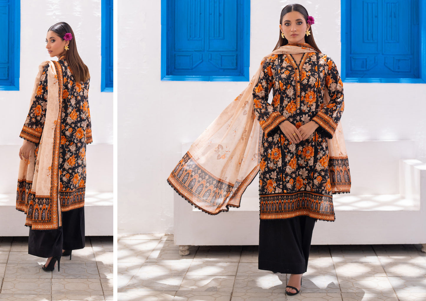 Digital Printed Lawn 3 Piece Vol 8