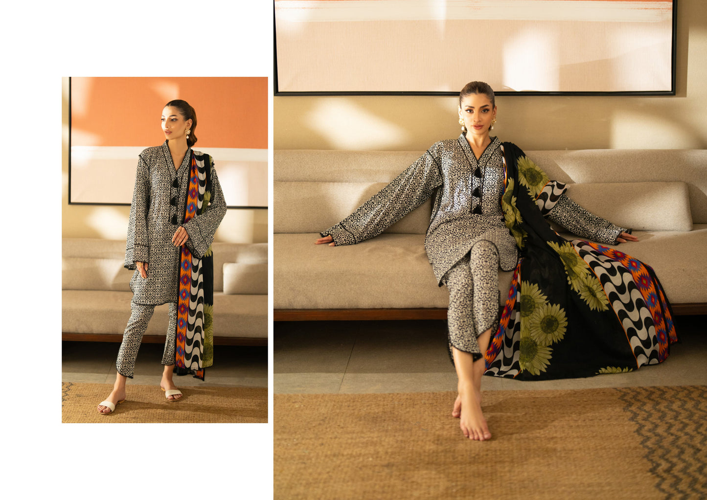 Digital Printed Lawn 3 Piece Separate Vol 5