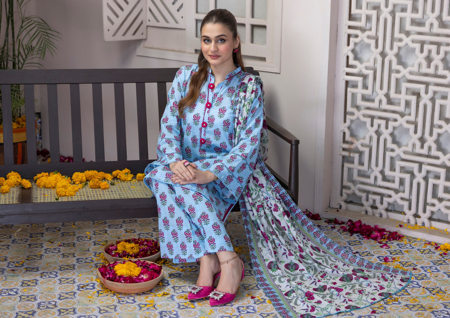 Digital Printed Lawn 3 Piece Separate Vol 5