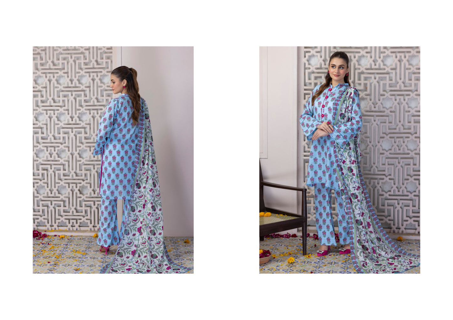 Digital Printed Lawn 3 Piece Separate Vol 5