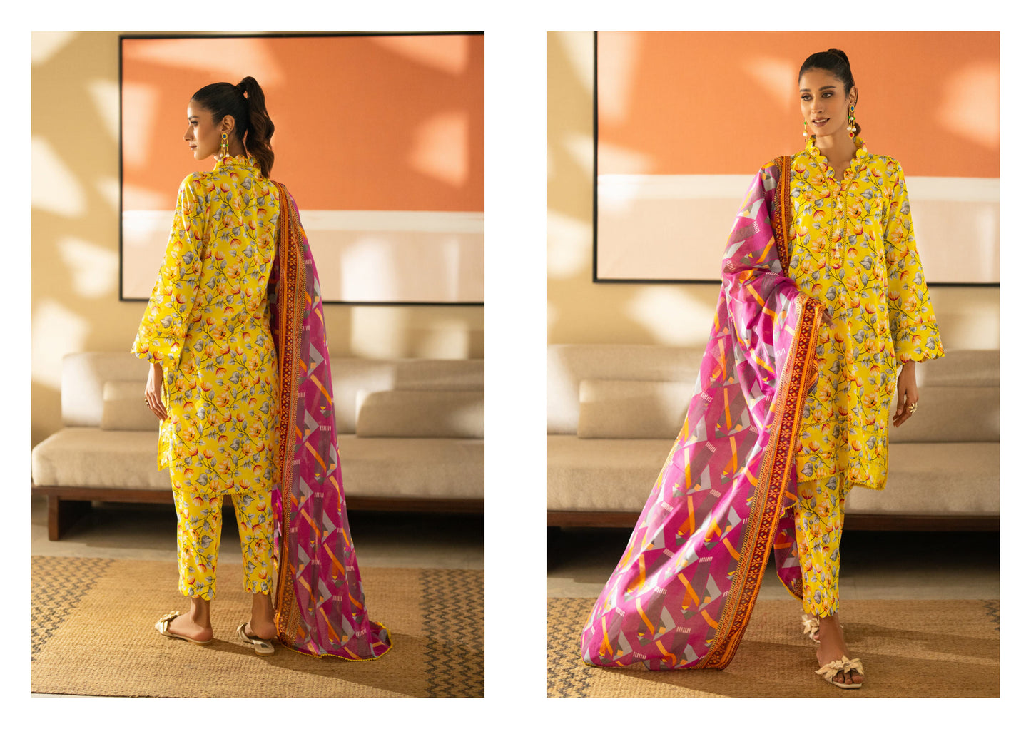 Digital Printed Lawn 3 Piece Separate Vol 5